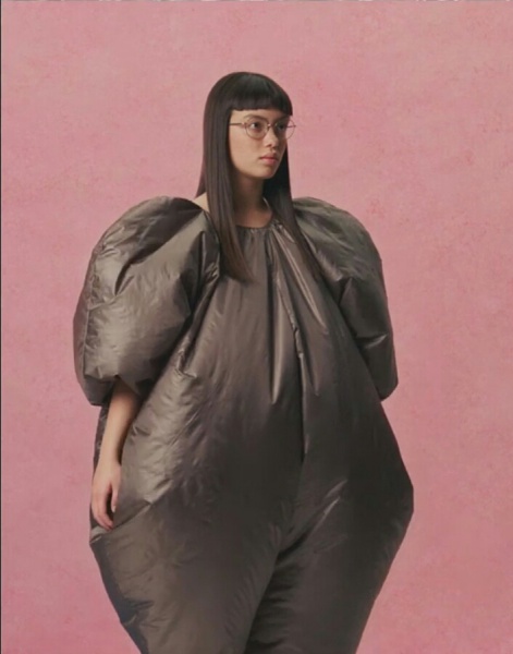Nike inflatable suit girl