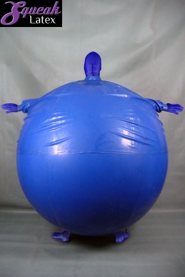 blueberry latex ball suit 